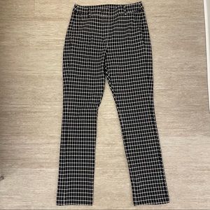 Max Mara Black and White Checkered Pants